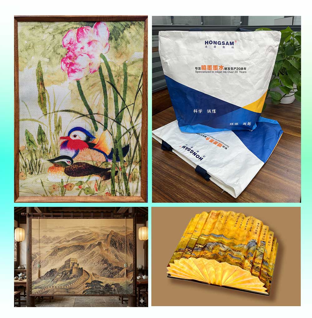 鸿盛数码乳胶打印方案家居软装样品展区